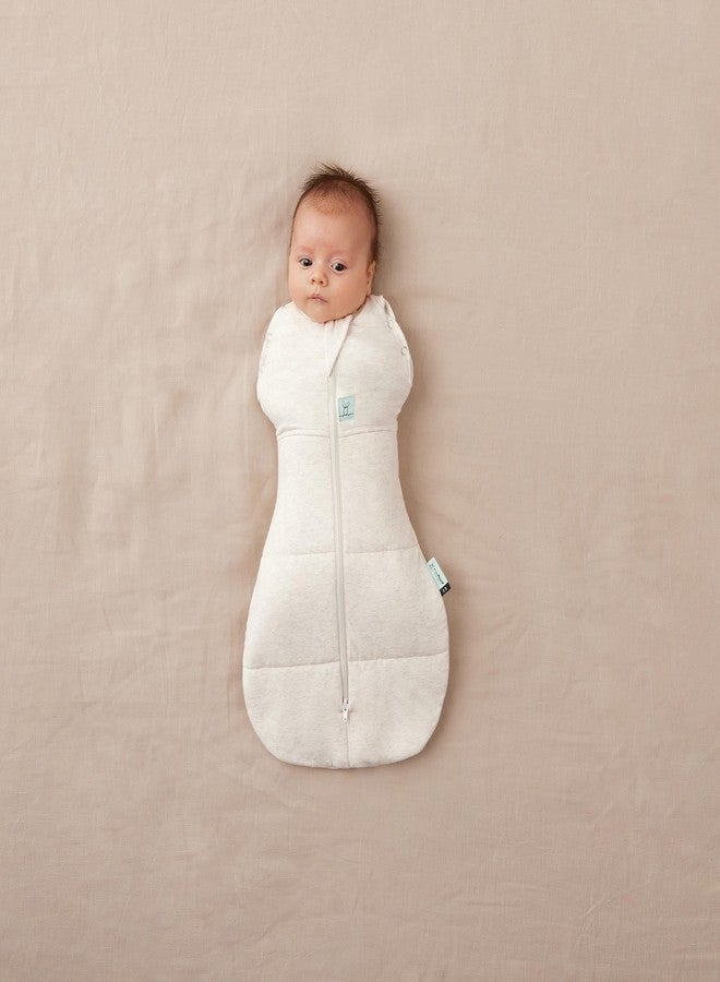 ergoPouch Cocoon Swaddle Sack 3.5 TOG - Baby Sleep Sack, Gentle Snug Fit Helps Calm Startle Reflex, Ideal for Arms In/Out Sleeping, Soft Breathable Fabric for Better Sleep (3-6 Months, Oatmeal Marle) - Image 2